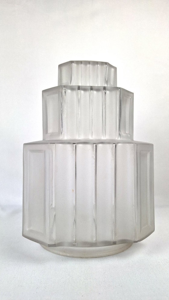 Art-Deco-Wolkenkratzer-Kugel-Deckenleuchte – Deckenleuchten, Glass (photo 6 of 19)