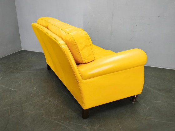 Sofá de cuero Poltrona Frau George, Italia, 1992, con etiqueta. – Sofás de 2 plazas, Leather (photo 8 of 20)