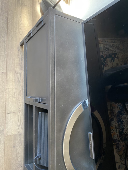 TV meubel Carpino zwart Metalic