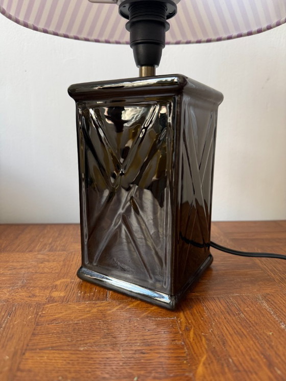 Image 1 of Designer lamp with black ceramic base