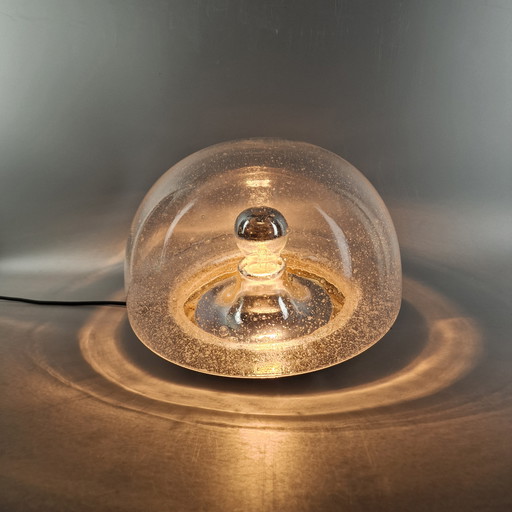 Vintage Plafondlamp – Glashütte Limburg – Space Age Design – Ø 30 cm – Jaren 70