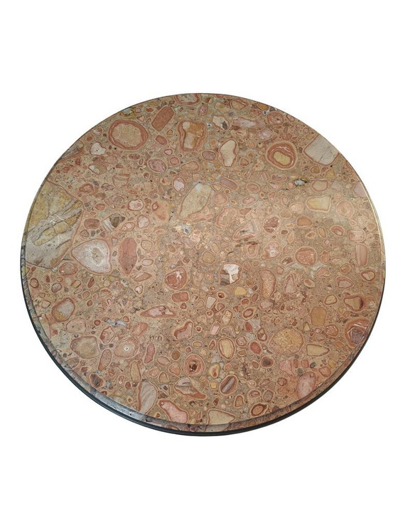 Image 1 of Neoclassical Guéridon in Mahogany and Red Marble, Late 19th Century