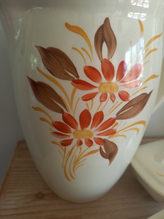 Image 1 of Vintage washbasin set 1960s Boch