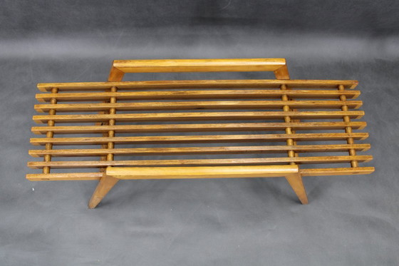 Image 1 of 1960er ULUV Blumenständer aus massiver Buche, Tschechoslowakei