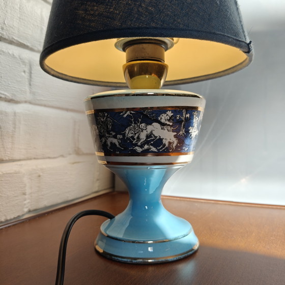 Image 1 of Vintage Italian Porcelain Table Lamp - Hollywood Regency / Neo-Classical 50s 60s