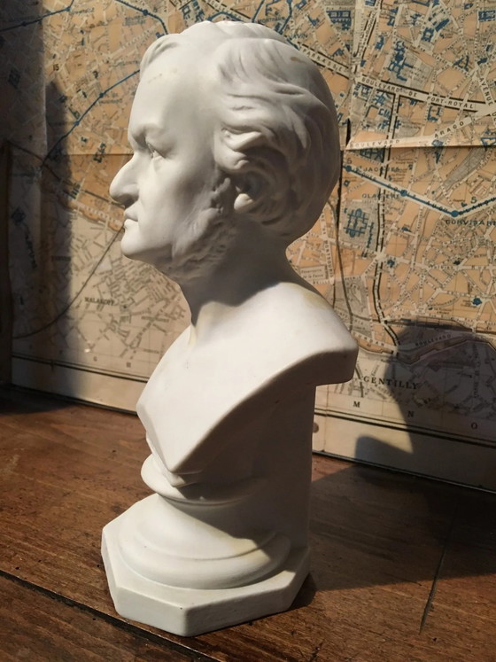 Busto de R.Wagner en yeso – Esculturas, Piedra, Vintage (photo 4 of 7)