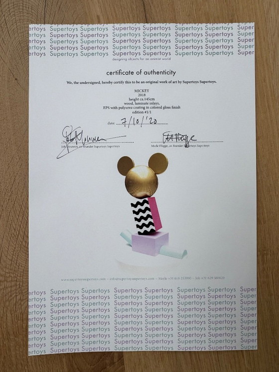 Supertoys Supertoys – MICKEY – Unique 1/1 Artwork – 2018 – Sculpture, Mdf, Polyester (photo 2 of 5)