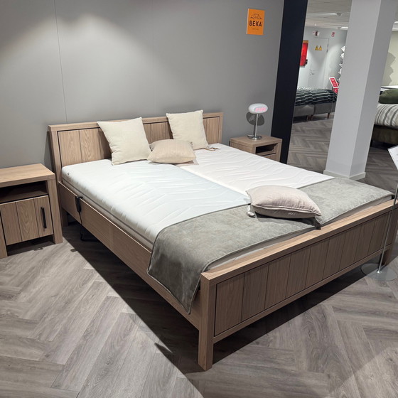 Image 1 of AGS Greece bed - 180x200 adjustable with bedside table (set of 2)