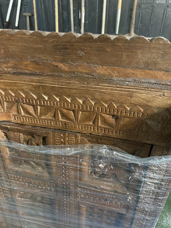 Armadio in Legno Intagliato a Mano Antico – Armadi contenitori, Wood (photo 2 of 5)