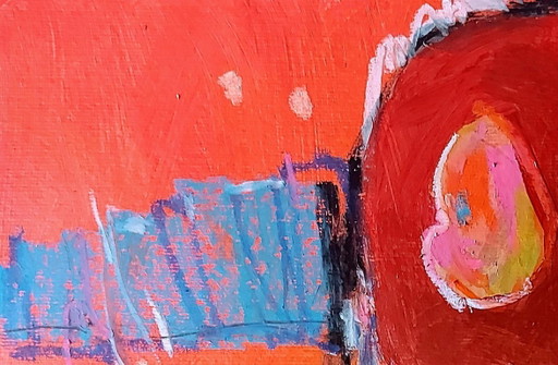 Birdie - Painting - Acrylic Mixed Techniques – schilderijen tekeningen, Canvas (photo 2 of 5)
