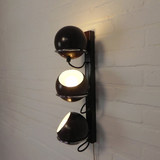 Image 1 of Lámpara de pared Gepo con 3 bombillas, década de 1960.