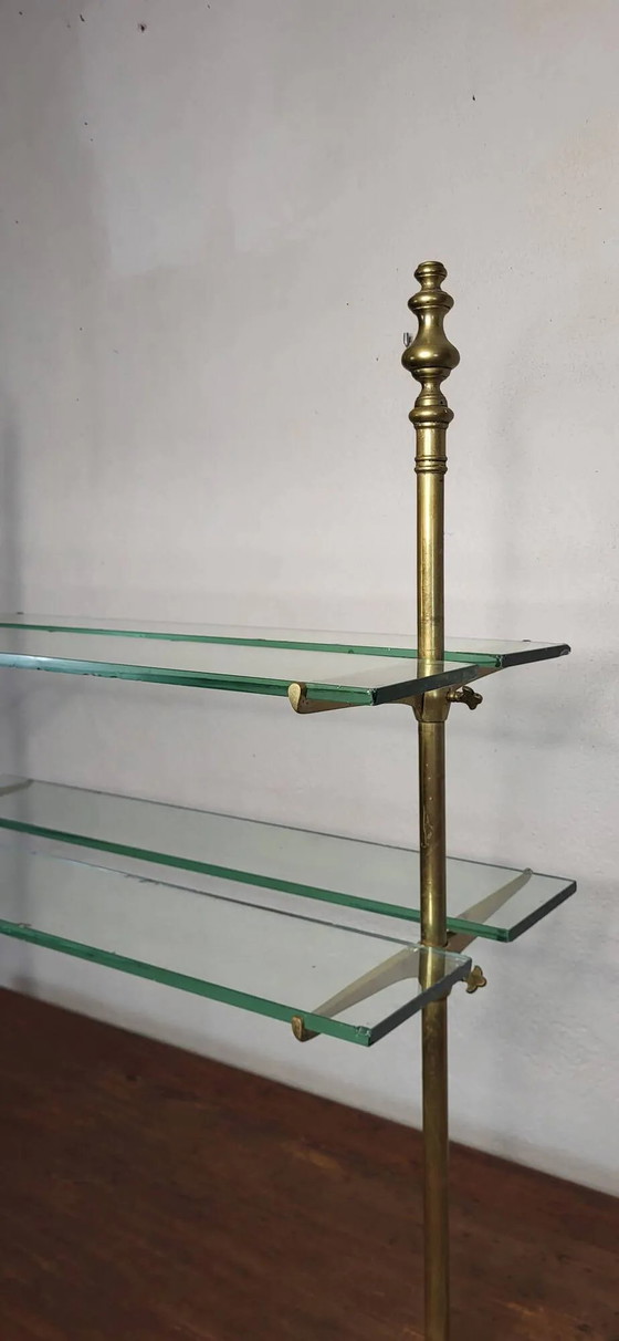 Ladentisch Möbel Schaufenstertisch – Sideboard, Glass, Brass, Industrieel (photo 4 of 11)