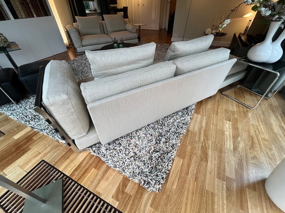 Image 1 of Flexform Cestone composizione angolare/2 panche con poggiapiedi