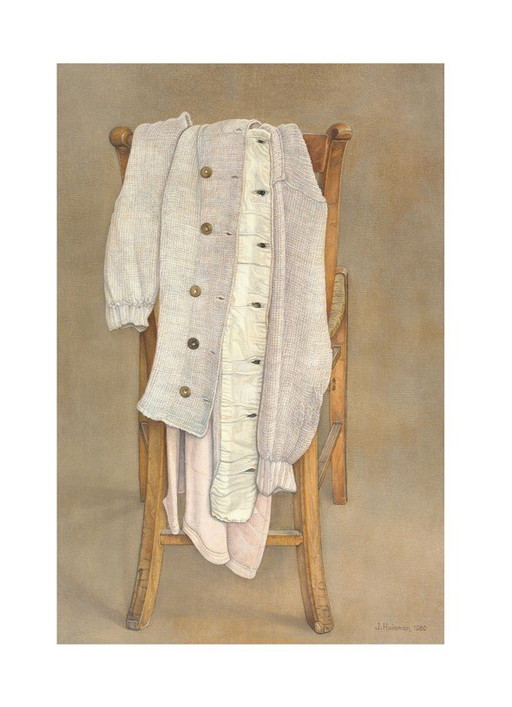 Jopie Huisman--Couleur giclée Jupe de poitrine sur chaise Deventer