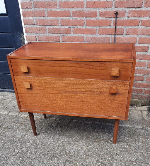 Mueble de audio vintage de teca Slotboom/Interstar '60