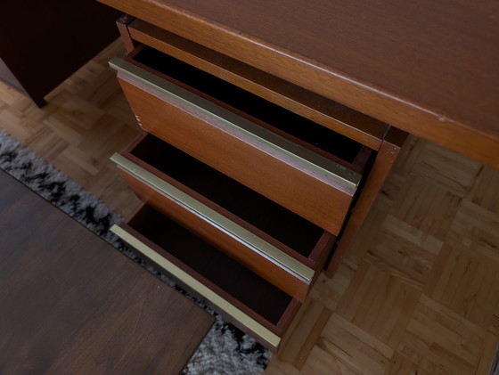 Image 1 of Scrivania in teak di metà secolo degli anni '60 con piano sospeso