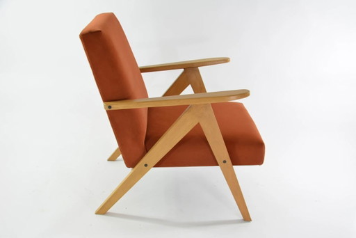 KOMPAS terracotta fauteuil