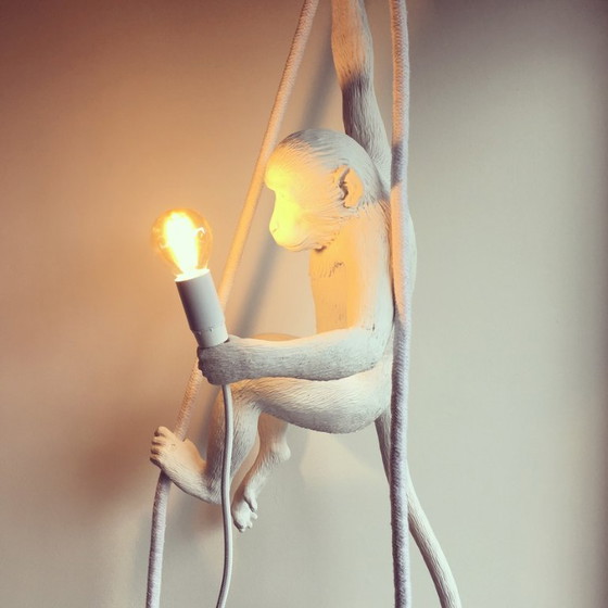 Seletti Monkey Lamp wit – Aap hanglamp designlamp – origineel – Hanglampen, Ceramic (photo 2 of 5)