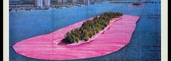 Image 1 of Christo - Surrounded Islands, 1983 - color offset - Miami/Florida