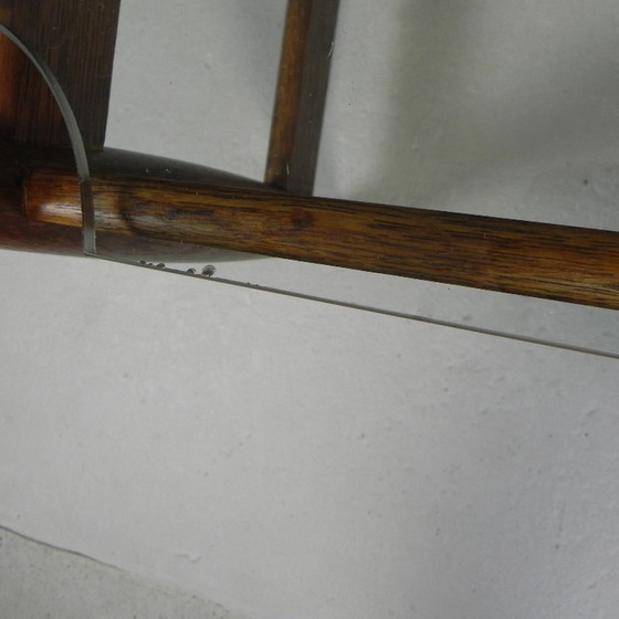 Image 1 of Scandinavische salontafel met glazen blad, jaren '60