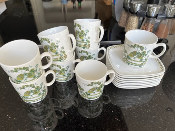 Beautiful 129-piece Figgjo Flint "Market" Crockery, Turi Design, Porcelain, Multi Color (photo 5 of 22)