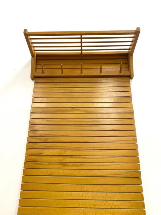 Image 1 of Retro Wall-Mounted Coat Rack, ÚLUV, 1960s, Czechoslovakia