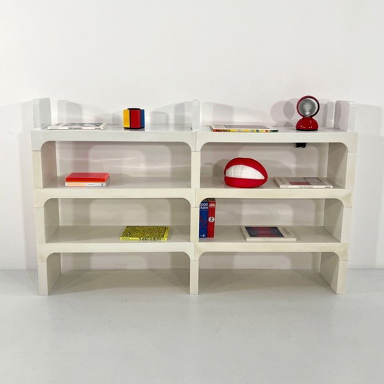 Image 1 of Weißes modulares Regal von Olaf Von Bohr für Kartell, 1970er Jahre