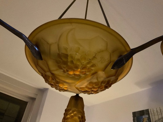 Image 1 of Suspension Art Déco ancienne