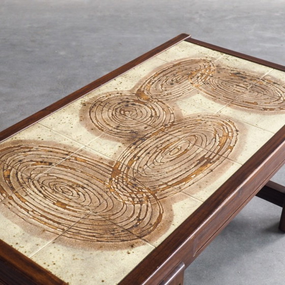 Couchtisch mit Fliesen im Mid-Century-Stil von Jean D’Asti – Jean D'Asti, Couchtische, Wood (photo 11 of 12)