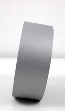 Mikael Warnhammar voor IKEA zeldzame Klunsa wandklok uit 2001 in mat metallic zilvergrijs metaal.