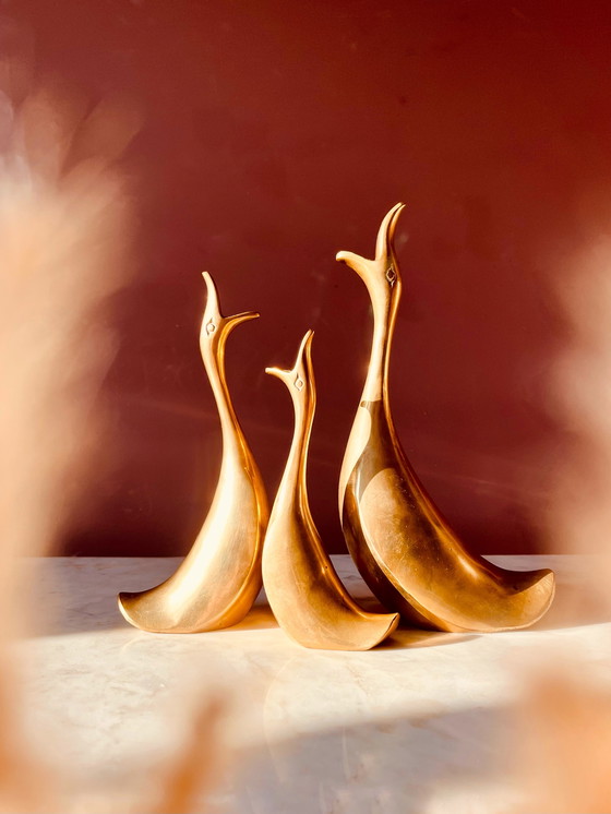 Image 1 of Set, Schöne Messing-Enten