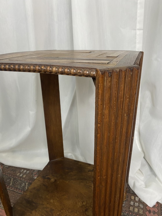Table d'appoint/support à plantes Art Déco en bois – Porte-plantes, Wood (photo 4 of 10)
