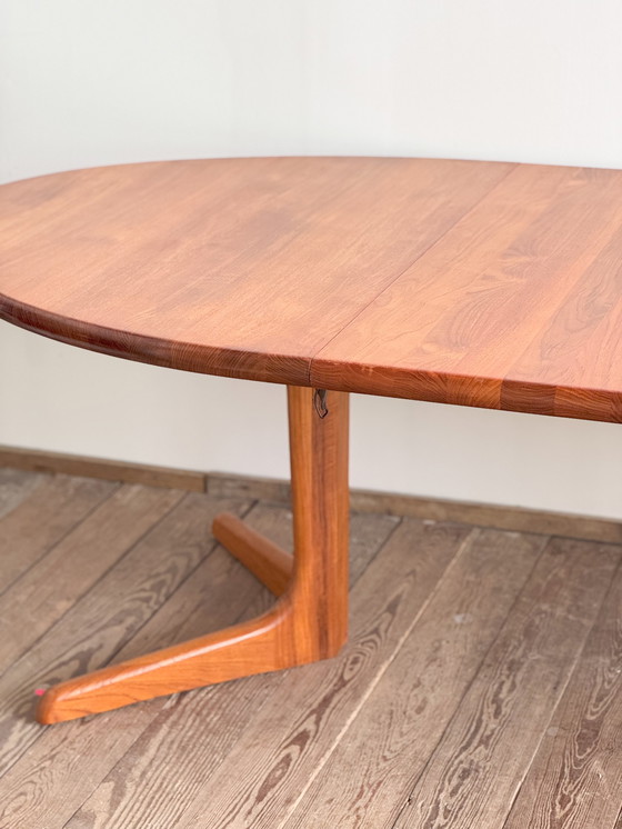 Image 1 of Large Mid Century Modern Danish Oval Dining Table in Teakwood