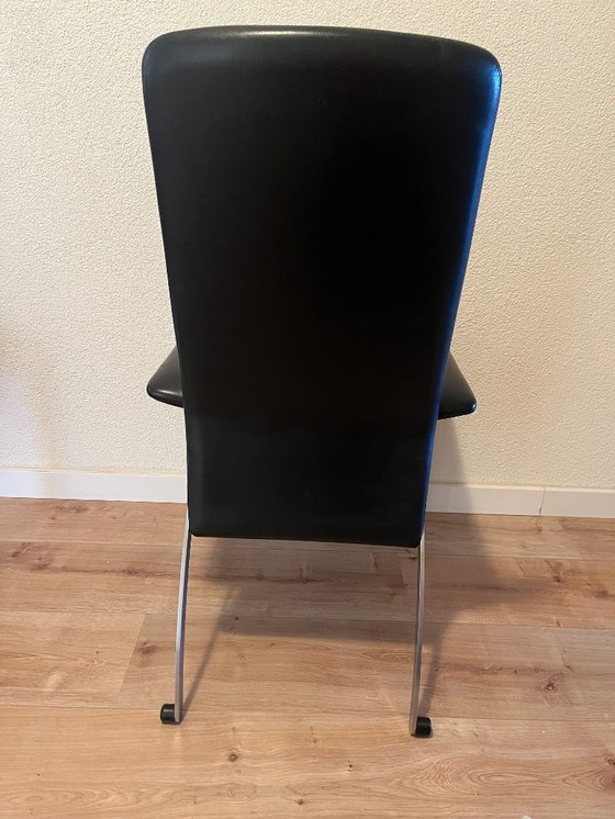 Image 1 of Castelijn leather dining room chairs