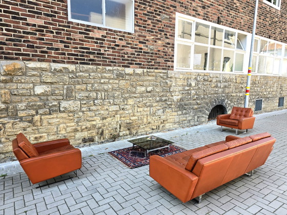 Classic 60s 70s Sofa Set Seating Group Vintage Couch Mid Century – Couches, Leather (photo 11 of 12)