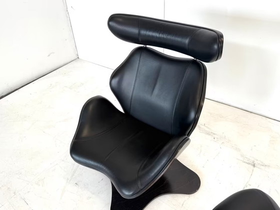 Image 1 of Stokke Varier Tok Leder Design Sessel Toshiyuki Kita Stuhl Relax