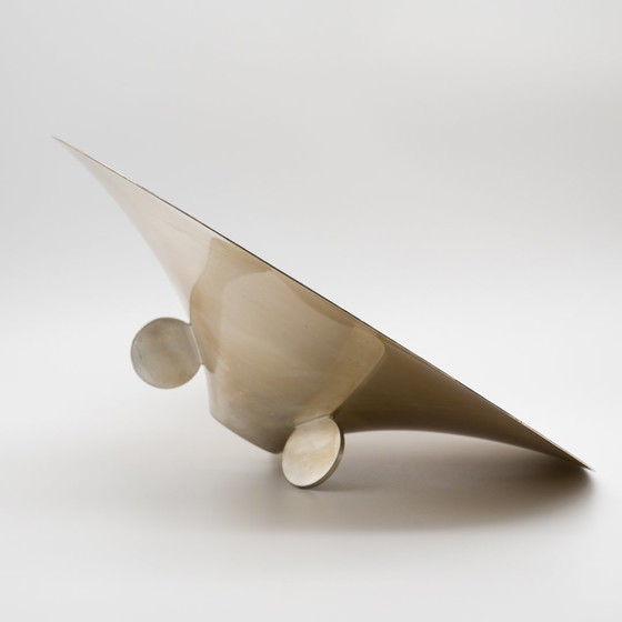 Image 1 of Rara WMF Ikora Centro Tazón con Negro Starburst Diseño Bauhaus Art Deco años 30 35cm