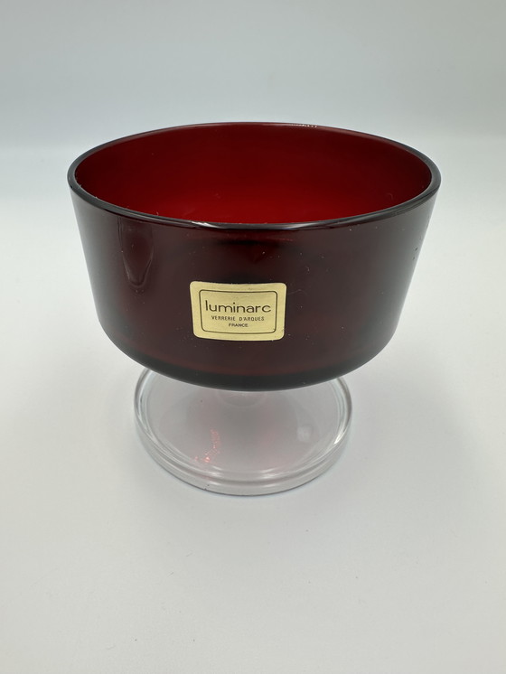 Image 1 of Luminarc 4 x Coupe in vetro anni '70