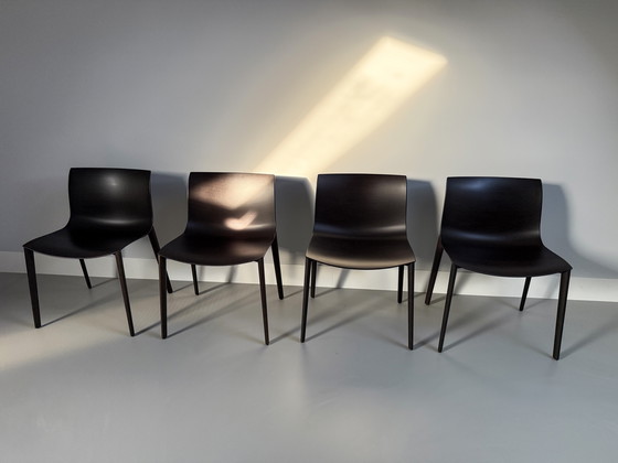 Image 1 of 4 Arper Catifa 53 design stoelen hout Wengé