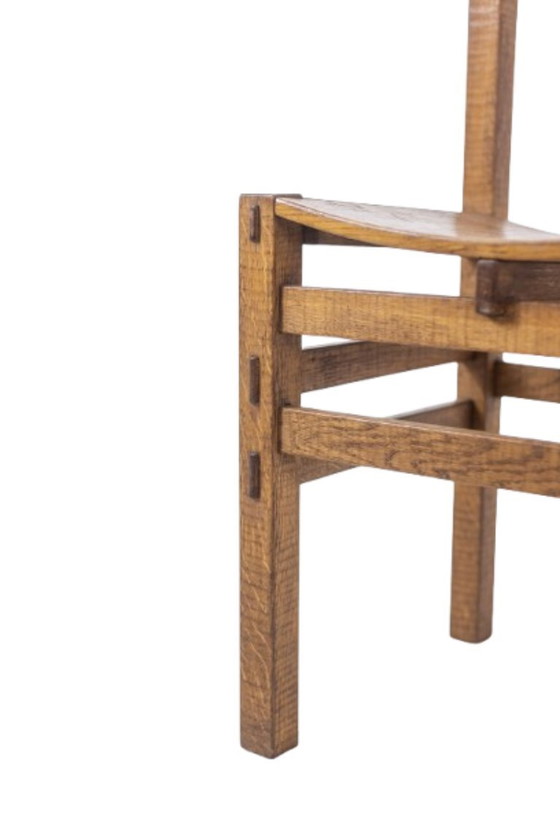 Image 1 of Officina Rivadossi. Tisch und 4 Stühle im Stil des Brutalismus. Italien, um 1970