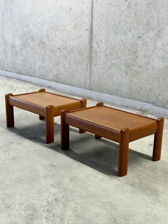 Image 1 of Set di 2 tavolini / comodini Wilhelm Knoll di metà secolo