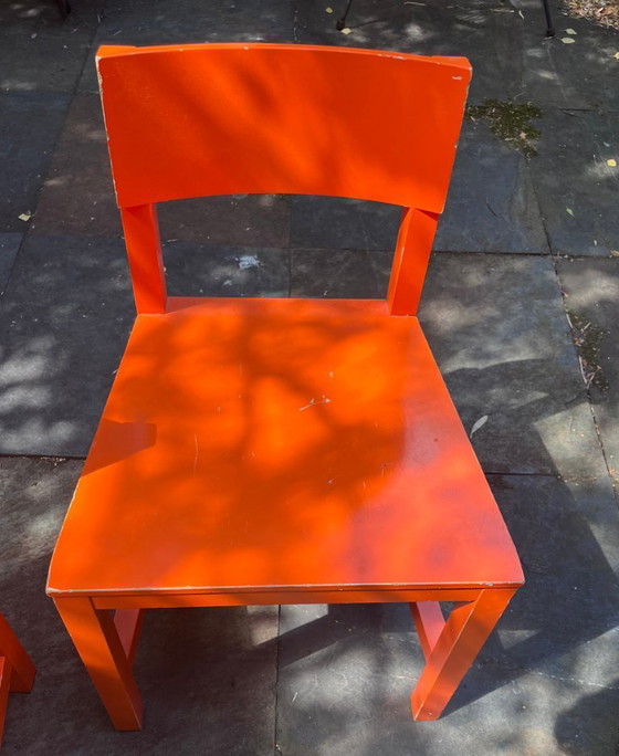 6 x Orange Shaker AVL from Moooi – Dining chairs, Wood (photo 7 of 15)