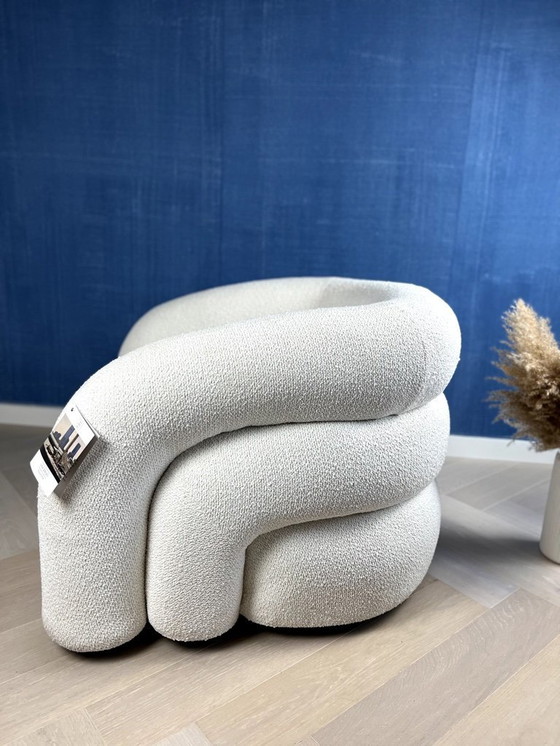 Image 1 of Riviera Maison - Poltrona Vittorio girevole, Semplicemente bianco