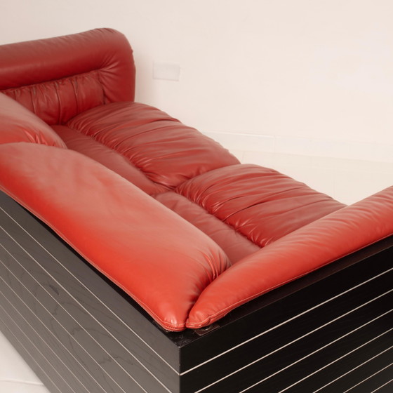 Giovanni Offredi pour Saporiti Italia Canapés en Cuir 1970 Italie – Aluminium, Leather (photo 21 of 28)