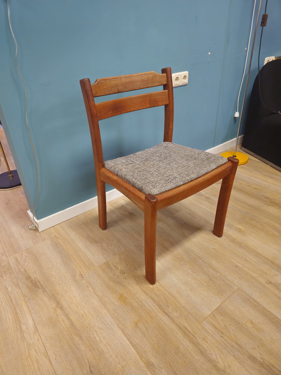 Image 1 of Set of 6 Vintage Dining Room Chairs Dyrlund Danish Dining Room Chair Chair Chairs