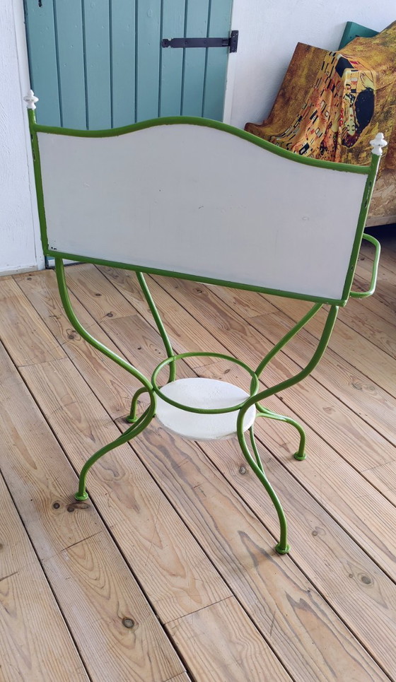 Image 1 of Vintage wastafel meubel met ceramieken kom 