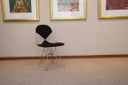 Vitra Eames Wire Chair DKR chroom: zwart hopzak