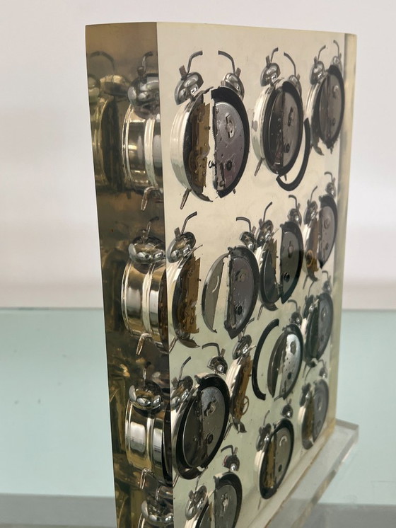 Image 1 of Fenandez ARMAN - Sculpture, Untitled (Alarm Clocks) - 43 cm - Resin - 2000