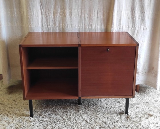 Image 1 of Enfilade moderniste en teck par ARP pour Minvielle - années 50/60