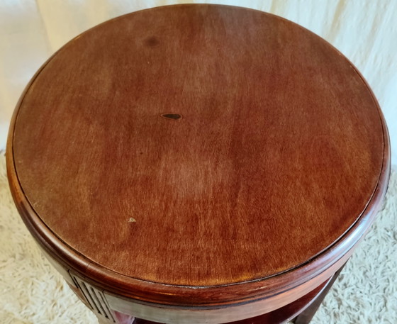 Art Deco solid wood Side table - 40s/50s (photo 8 of 8)